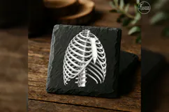 The Ivory Cage Anatomy Laser Engraving PNG Product Image 5