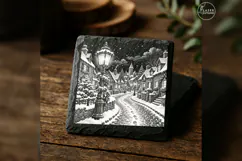 The Lantern Lane Christmas Village Laser Engraving PNG Product Image 4