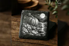 The Moonvine Offering Pumpkin Halloween Laser Engraving PNG Product Image 4