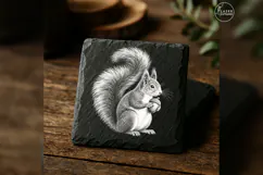 The Acorn Keeper Woodland Animal Laser Engraving PNG Product Image 4