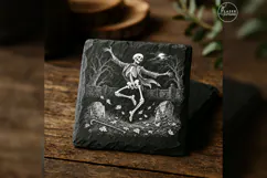 The Graveyard Reel Vintage Halloween Laser Engraving PNG Product Image 4
