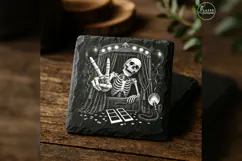 The Phantom Snapshot Gothic Skeleton Laser Engraving PNG Product Image 1
