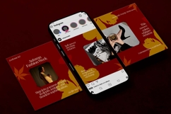 Autumn Fashion Week Instagram Carousel &amp; Canva Template Product Image 3