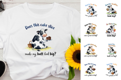 Funny Food Cow Diet Quote Sublimation Product Image 3