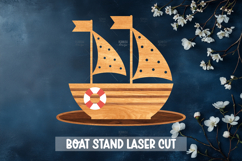 9 Boat Laser Cut Home Decor - Wooden Decor Laser Cut Product Image 4