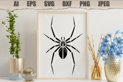 Stencil Minimal Spider Silhouette Product Image 3