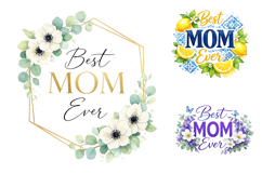 Best Mom Ever PNG Sublimation Designs Product Image 3