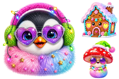 Cute Christmas Sublimation Bundle, Holiday Clipart PNG Product Image 3