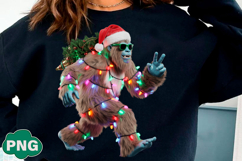 Funny Christmas Bigfoot PNG Product Image 2