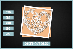 12 Best Mom Ever Layered SVG Bundle Product Image 10