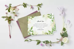 Floral Funeral Thank You Card, Ms Word & Photoshop Template Product Image 2