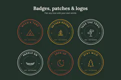 Trailmark 30 Minimal Outdoor & Camping Line Icons SVG Product Image 6