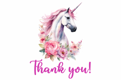 Set of 19 Unicorns in Flowers Watercolor Vector Product Image 4