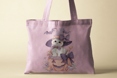 Cute Halloween Cat with Hat Clipart Product Image 3