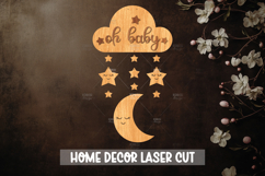 Nursery Dream Catcher - Wooden Nursery Decor Laser Cut Product Image 1