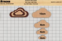 Flower craft Shapes Different sizes laser cut svg files 723 Product Image 3