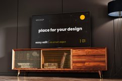 Tv Screen in Living Room Mockup Product Image 3