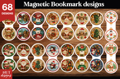 Christmas Magnetic Bookmark Cute Holiday Bookmarks Bundle Product Image 5