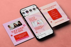 Breast Cancer Awareness Instagram Carousel &amp; Canva Template Product Image 3