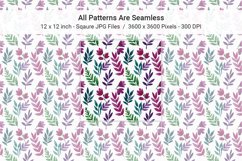 Vibrant Watercolor Floral Pattern Set Product Image 3