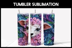 6 3D Sheep Tumbler Sublimation |3D Tumbler Wrap Product Image 4