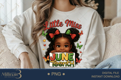Little Miss Juneteenth PNG |Black History Month PNG | Black Product Image 3