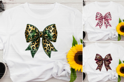 Leopard Print Bow Sublimation PNG Bundle Product Image 3