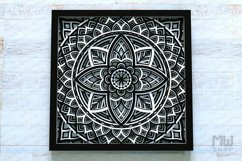 3D Mandala Pattern Shadow Box Mandala SVG DXF - M257 Product Image 3