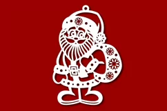 Santa svg, Santa Claus svg, Santa dxf, Cricut, Silhouette Product Image 3