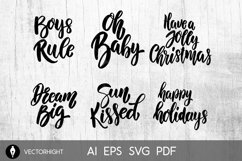 Set of motivation lettering phrases. for postcard, banner Product Image 5