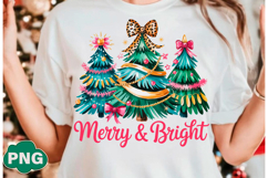 Merry and Bright Christmas Tree Png Product Image 4