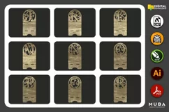 A - Z Alphabet Phone Stand SVG, Cell Phone SVG, Phone Holder Product Image 3