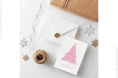 Hand-Painted Watercolor Christmas Tree Printable Cards Vol.3 Product Image 8
