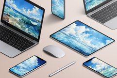 Sea Summer Watercolor Landscapes Texture Pack Product Image 3