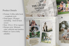 Coffee Table Scrapbook Template Product Image 3