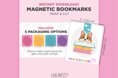 Corgi Magnetic Bookmark Template, Puppy Bookmarks Product Image 3