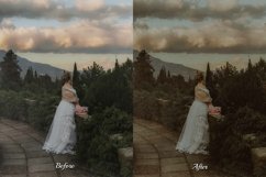 Cottage Film Lightroom preset: 12 XMP Desktop and 12 DNG Mobile Presets for film-inspired looks. Vintage tones, Kodak Portra, retro, grain, warm hues, and 35mm FILM. Perfect for selfies, portraits, fashion, lifestyle, travel, and family photos.