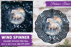 Christmas Horse Wind Spinner|Wind spinner sublimation design Product Image 1