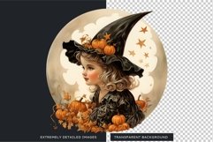 Retro Halloween Clipart PNG Set Bundle for sublimation Product Image 3