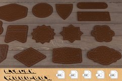Leather Label Signs / Different Shapes Vector Cut Files 310 Product Image 3