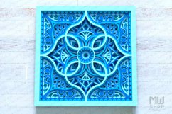 Multilayer Mandala Pattern Shadow Box Mandala SVG DXF - M255 Product Image 3