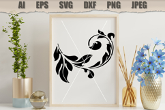 Stencil Elegant Floral Swirl Product Image 3