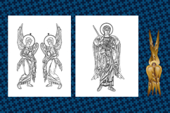 greek, church, religion, bible, byzantine, religious book, gift, coloring book, religious, ready-to-color line art, kids, adults, Sunday School, homeschooling, Baptism gift, Christmas gift, gift on Angel's Day, relaxing coloring book, Byzantine iconograph
