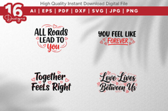 Love Quotes SVG 16 Design Bundle Product Image 5