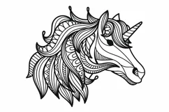 Unicorn svg, unicorn dxf, unicorn png, Cricut, Silhouette Product Image 3