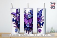 3D Butterfly Sublimation bundle paper cut Tumbler Wrap 20 OZ Product Image 4