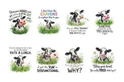 Sarcastic Funny Cow Sublimation PNG Product Image 3