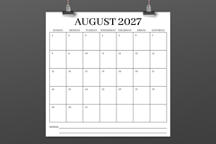 2027 Square Serif 12x12 Calendar Product Image 3