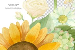 Sunflowers clipart, patterns, frames, hearts &amp; wreaths Product Image 3