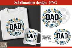 Floral Dad Established, Fathers day tshirt, Father&#039;s day mug Product Image 1